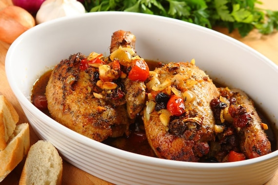 Kaczka w sosie pomarańczowym