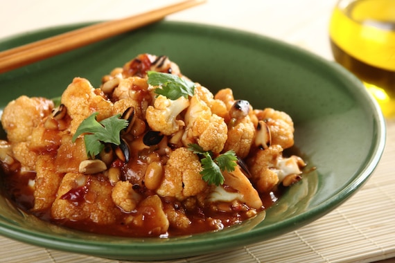 Kalafior w sosie orzechowym