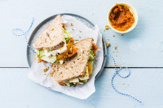 Kanapka w stylu śródziemnomorskim