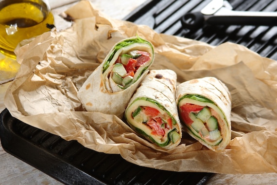 Kanapka wrap z warzywami