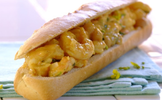 Kanapka z krewetkami