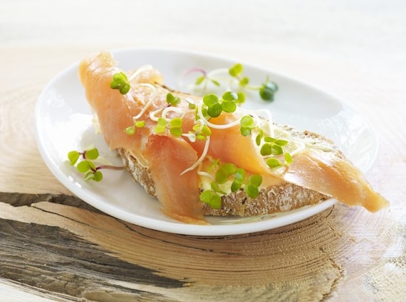 Kanapka "Zwędzony łosoś"