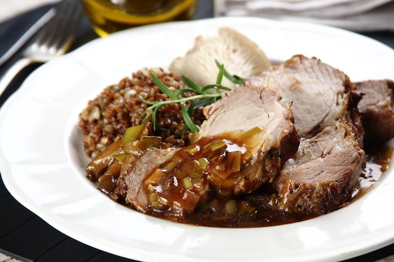 Karkówka w sosie grzybowym