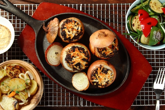 Kaszanka grillowana w cebuli 