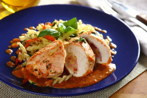 Kieszonki z kurczaka w sosie napoli