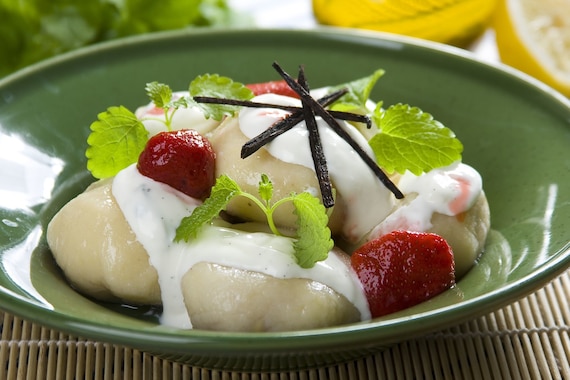 Knedle z truskawkami