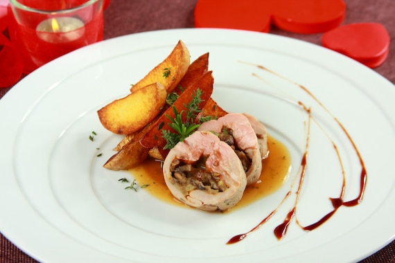 Kotleciki wieprzowe z grzybami