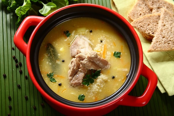 Krupnik staropolski z mięsem 