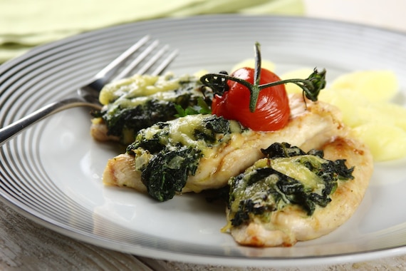 Kurczak ze szpinakiem 
