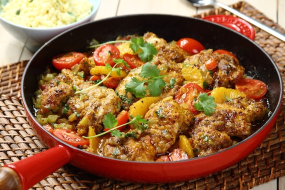 Kurczak cajun z kaszą jaglaną