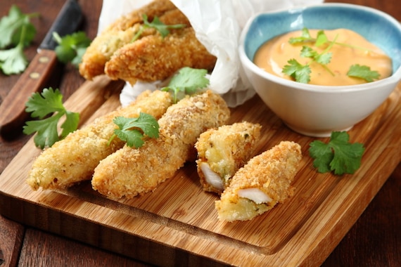 Kurczak monkey fingers z bananem