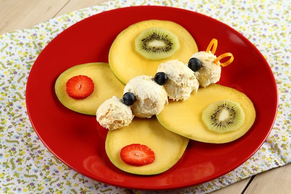 Egzotyczny deser lodowy "Motyl"