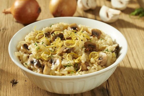 Risotto grzybowe z nutą cytryny