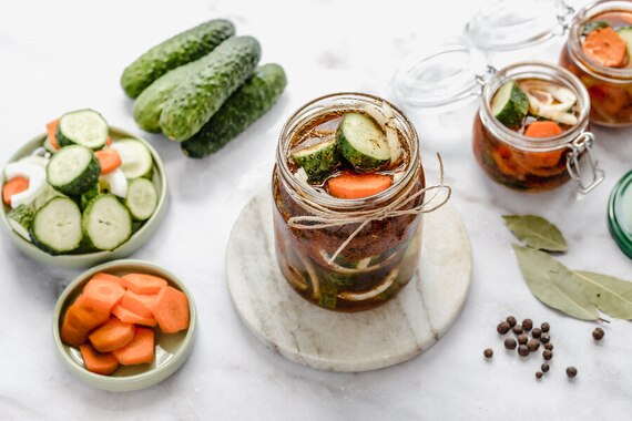 Ogórki w zalewie gyros