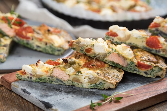 Omlet z rybą z piekarnika