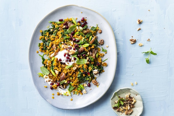 Orientalne danie z ryżu 