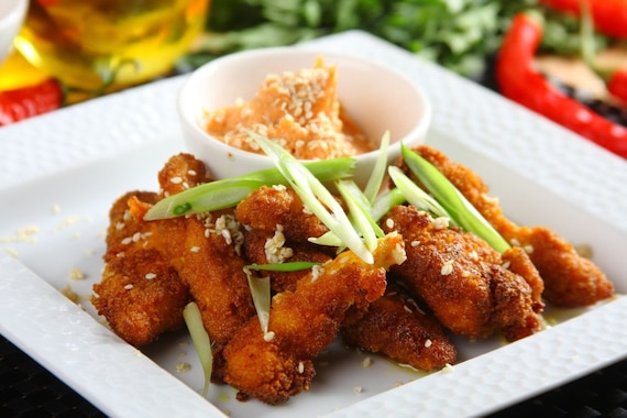 Paluszki z kurczaka na ostro