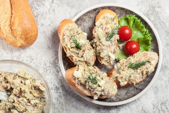 Pasta z makreli i wędzonego łososia 