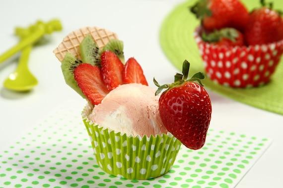 Lody truskawkowe "Kurka na grzędzie"