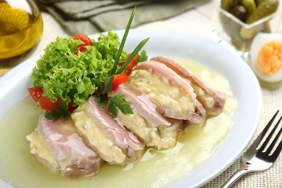 Peklowany schab w galarecie