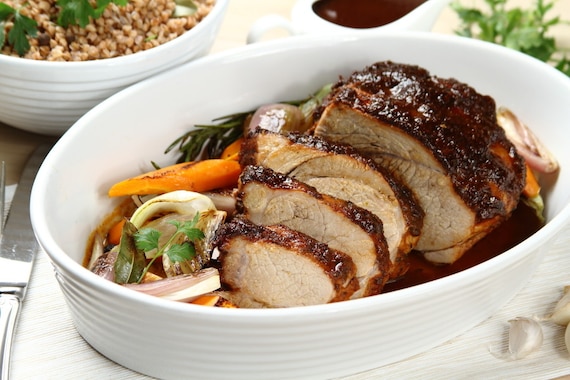 Pieczeń wieprzowa w glazurze z brązowego cukru