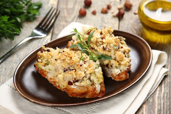 Pieczony schab pod pierzynką z majonezu 