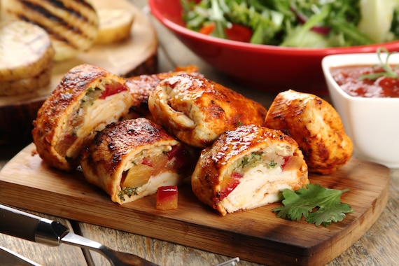 Pierś z kurczaka z brzoskwiniami - VIDEO