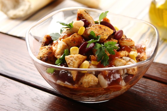 Pikantna sałatka meksykańska z ryżem  