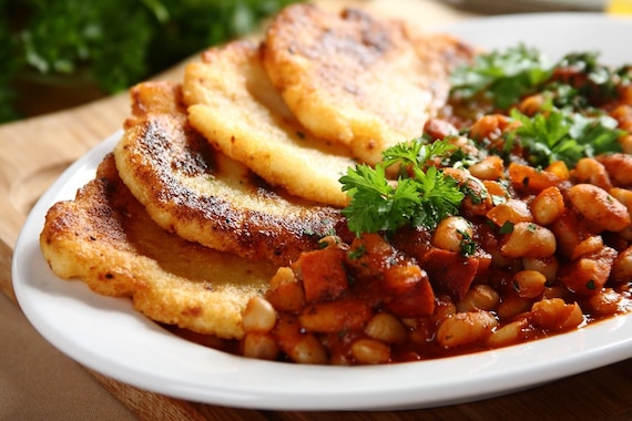 Placki ziemniaczane z fasolką  