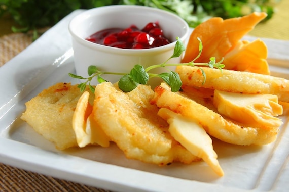 Placki ziemniaczane z żurawiną i oscypkiem