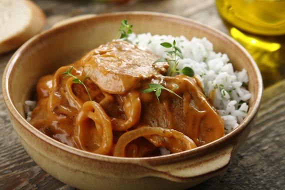 Polędwiczki wieprzowe z sosem grzybowym