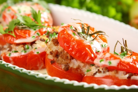 Pomidory faszerowane mięsem