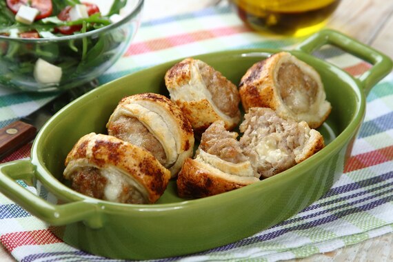 Pulpeciki zapiekane w cieście francuskim