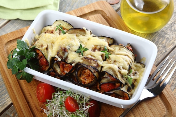 Roladki z bakłażana 