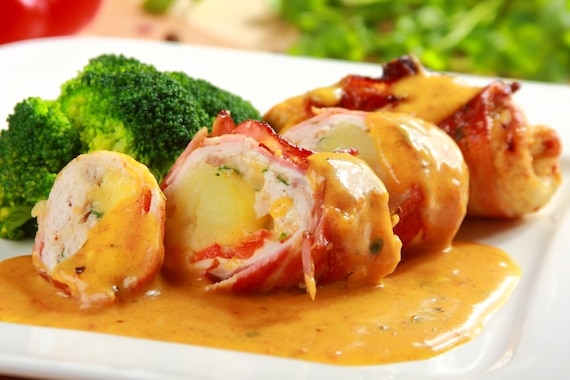 Roladki z indyka po hawajsku