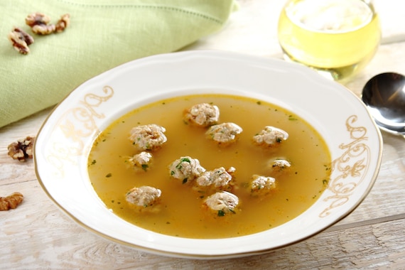 Rosół z pulpecikami drobiowymi 