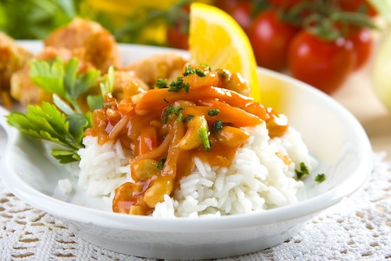 Ryż w sosie słodko-kwaśnym
