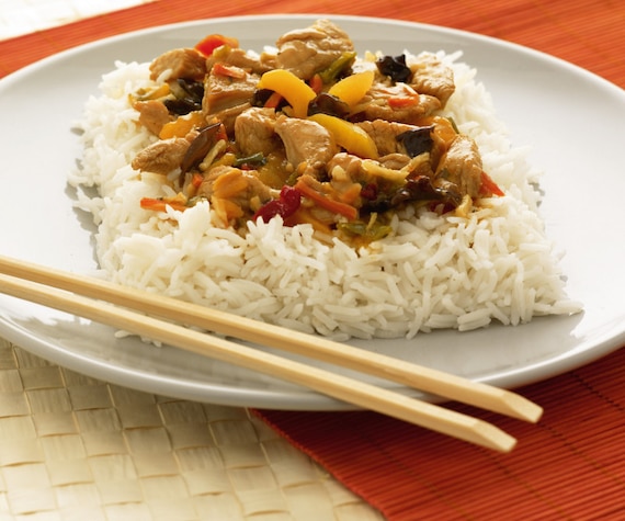 Ryż z indykiem i brzoskwinią - VIDEO