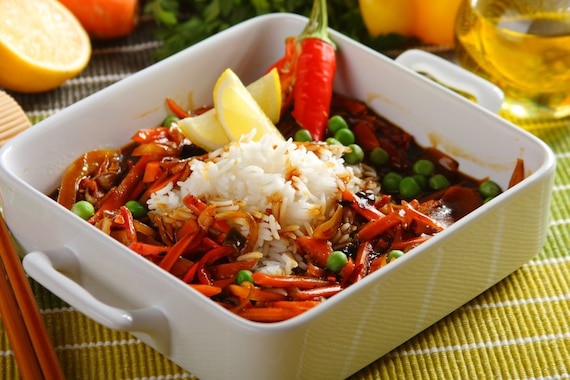 Ryż z warzywami po chińsku