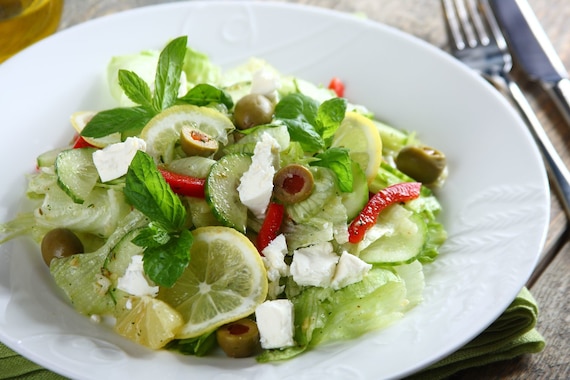 Sałatka cytrynowa z miętą 