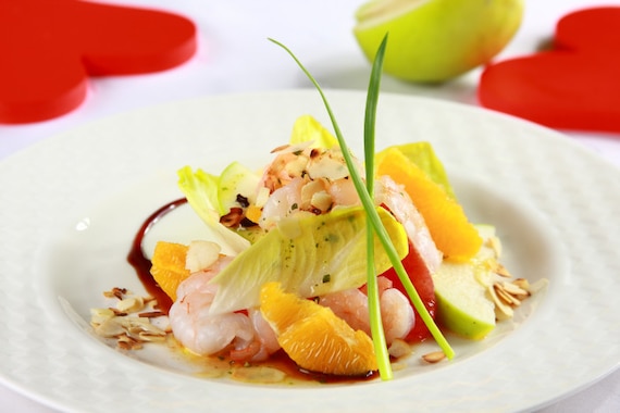 Sałatka z cykorii i owoców cytrusowych