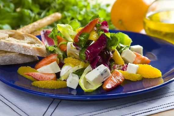 Sałatka z cykorii z pomarańczami