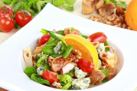 Sałatka z serem pleśniowym