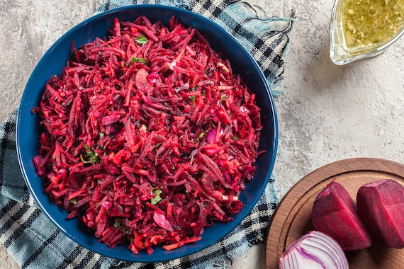 Sałatka z buraczków i marchewki