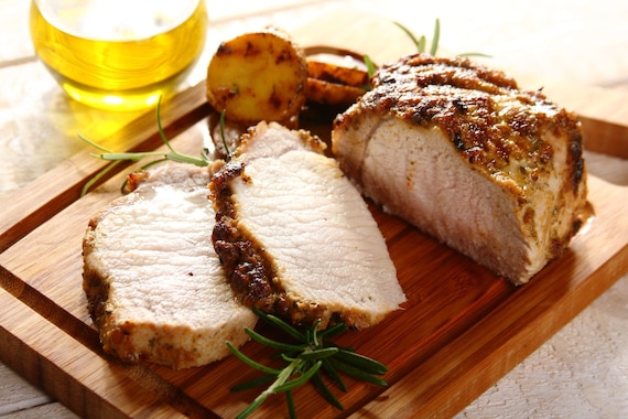 Schab pieczony w majeranku 