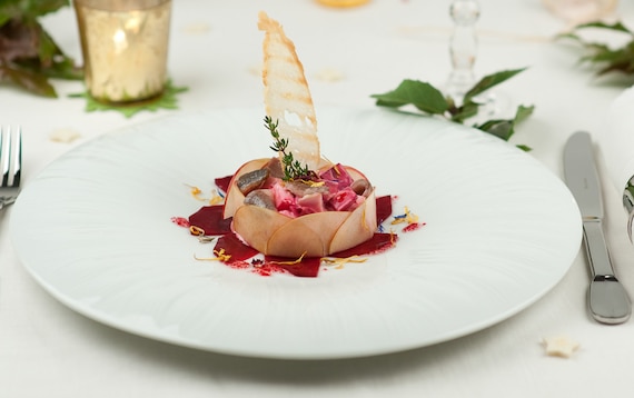 Śledzie z buraczkami 