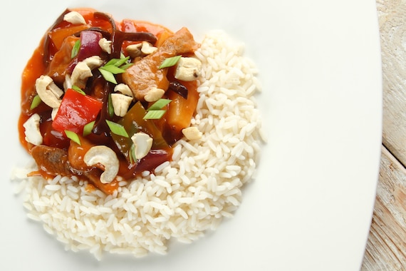 Słodko-kwaśne stir-fry z wieprzowiny 