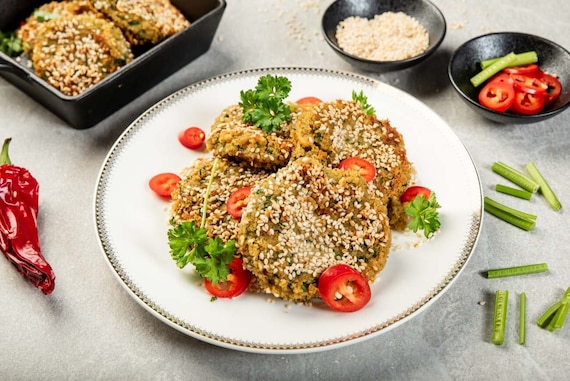 Soczyste kotlety mielone z ciecierzycy a'la falafel