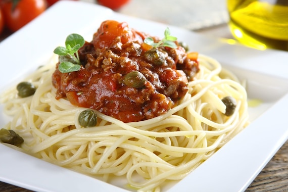 Spaghetti Bolognese po sycylijsku 
