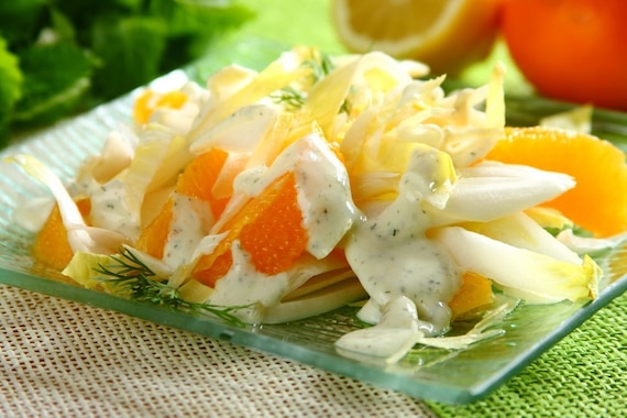 Surówka z cykorii i pomarańczy